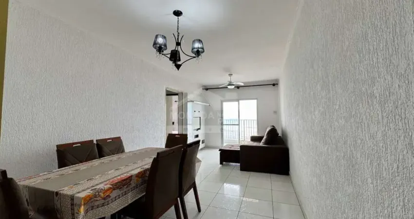 Apartamento frente ao mar na aviação, 2 dormitórios, sacada, confira em praia grande.