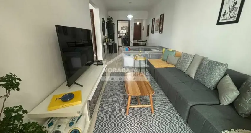 Vista mar semi mobiliado com 2 dormitórios (1suíte) lazer, só na imobiliária em praia grande.