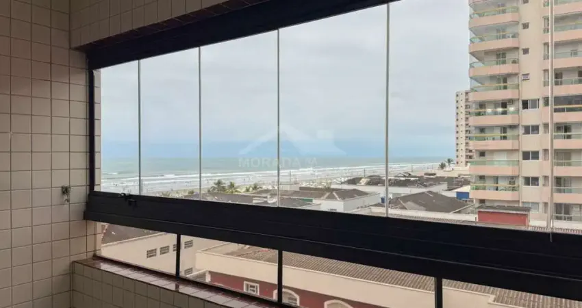 Apartamento semi mobiliado na tupi, 2 dormitórios, confira na imobiliária em praia grande.