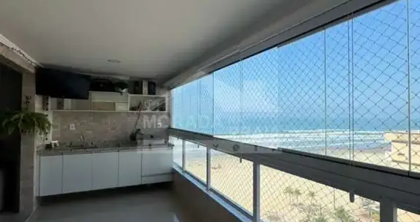 Apartameto de 2 dormitórios, 2 suítes, mobiliado, vista lateral mar, prédio frente mar na aviação.
