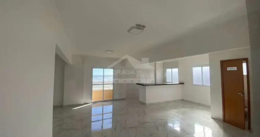 Apartamento frente ao mar, terraço gourmet, confira na imobiliária em praia grande.