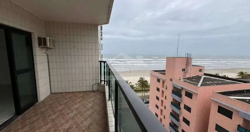 Apartamento com vista para o mar, 2 dormitórios (1 suíte), sacada e lazer completo!