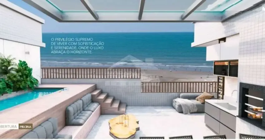 Cobertura DUPLEX e ZERO QUILÔMETRO na Aviação, 4 suítes, 4 vagas, confira em Praia Grande.