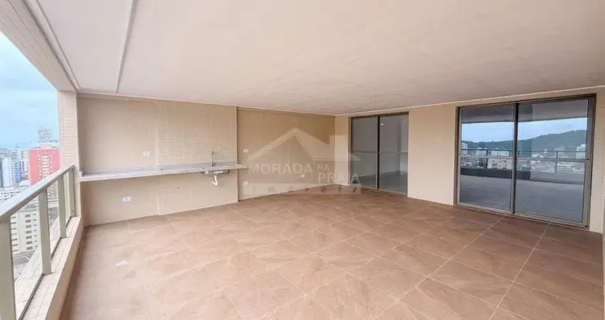 Apartamento canto do forte e vista mar, 4 dormitórios, sacada, só na imobiliária em praia grande.