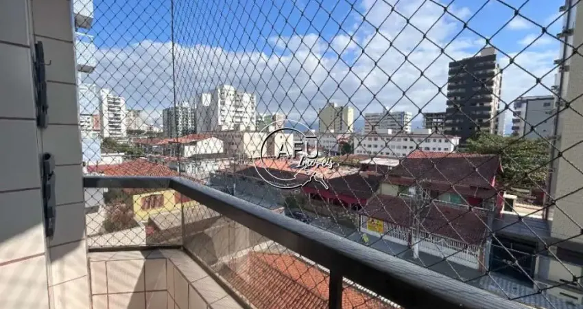 Apartamento 2 dormitórios bairro guilhermina 300 metros da praia com sacada