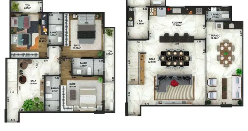 Apartamento com 3 quartos à venda na RUA AVIAÇÃO, 151, Aviação, Praia Grande