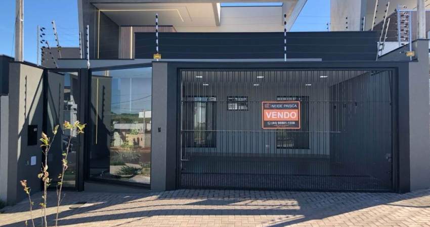 Linda casa Nova com 3 suítes e Piscina- Alto Padrão à venda em Jardim Munique- Maringá-PR.