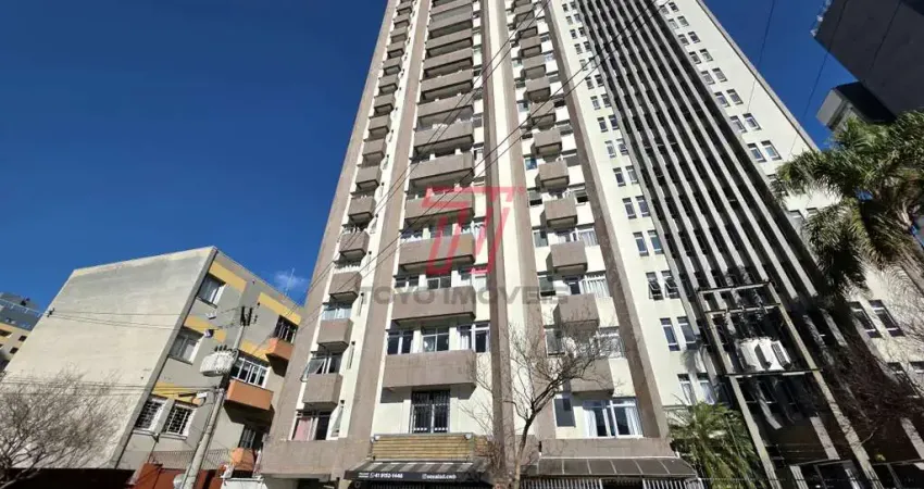 Apartamento com 1 dormitório para alugar com 40,00m² no ed. napoli, centro
