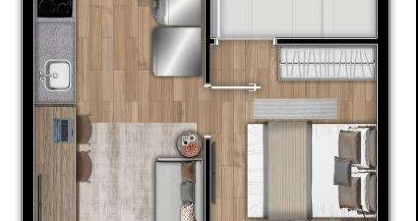 Apartamento com 1 quarto à venda no Brooklin Paulista, São Paulo 