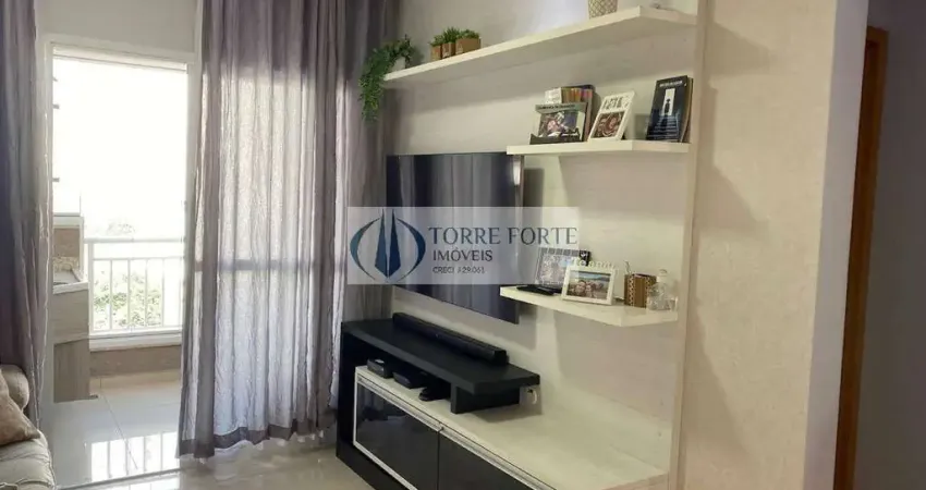 Lindo apartamento 2 dormitórios, 1 suíte 1 vaga com varanda gourmet