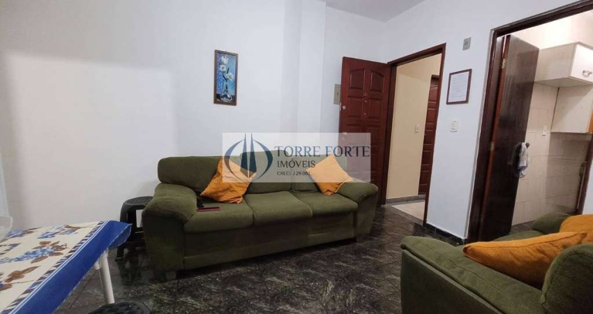 Lindo apartamento 1 dormitório, 1 vaga, próximo da Praia