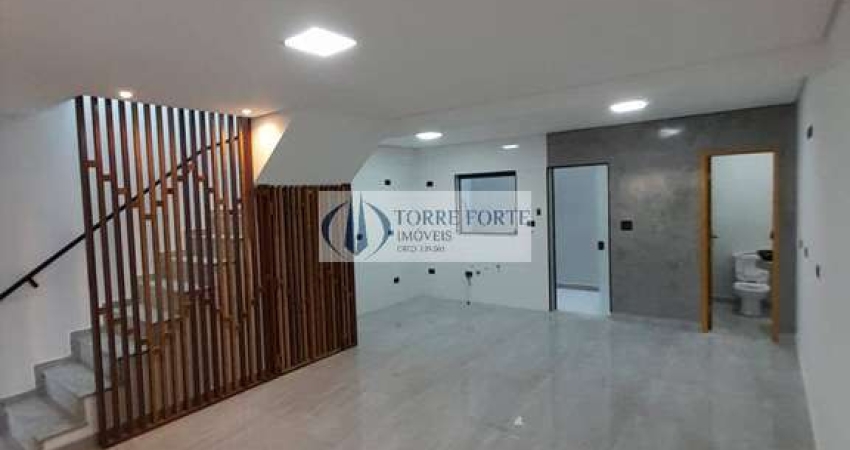 Linda casa com 3 dormitórios e 2 vagas em Santo André