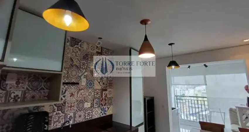 Lindo apartamento de 1 dormitório, sacada e 1 vaga no Campos Elísios