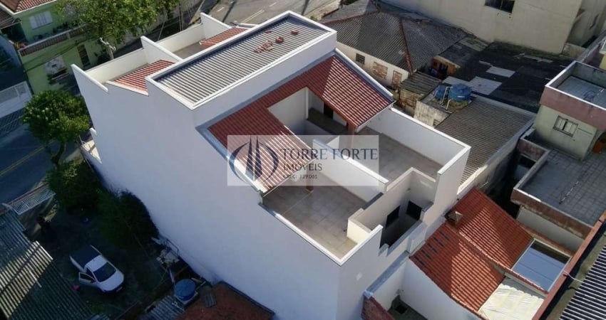 Apartamento Cobertura com Elevador 2 Dormitórios e 1 Vaga em Santo André