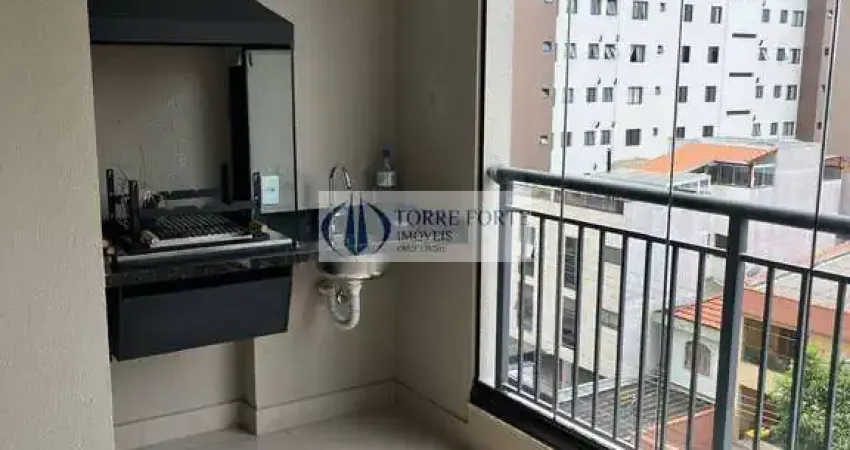 Lindo apartamento 2 dormitórios, 1 suíte, 1 vaga com sacada gourmet