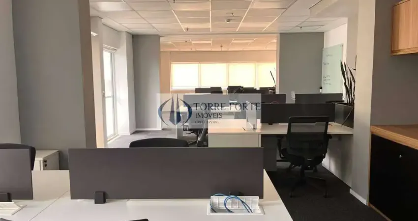 The triumph vila olimpia, conjunto comercial 100 m², vão livre.