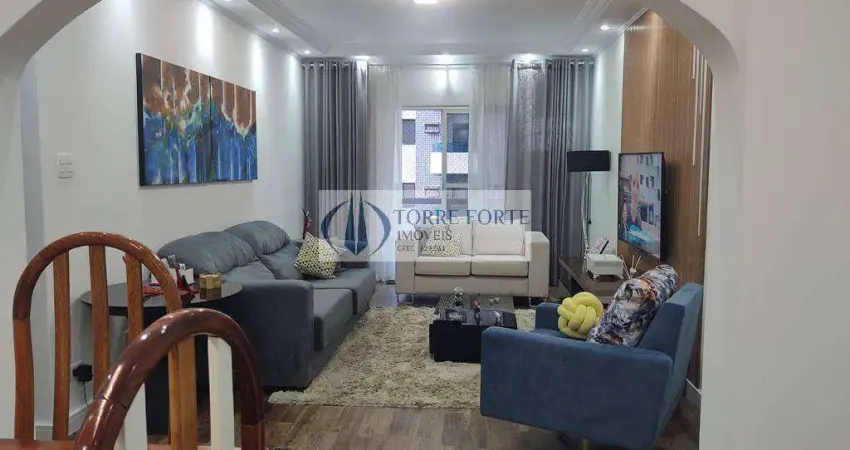 Apartamento com 3 dormitorios 1 suite , 2 vagas na ocian praia grande.