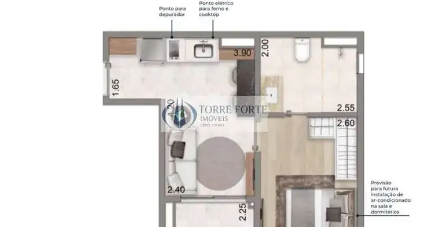 Apartamento com 1 quarto à venda na Rua Francisco de Vitória, 54, Vila Mariana, São Paulo