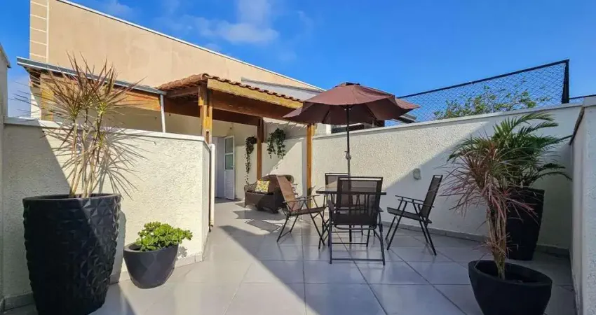 Cobertura para venda em santo andré, vila junqueira, 2 dormitórios, 1 banheiro, 1 vaga