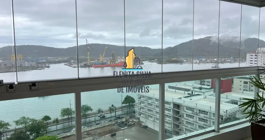 Ponta da praia - venda - espetacular apto vista mar - 3 dormitorios- 1 suite - varanda gourmet - 2 vagas - 125 au