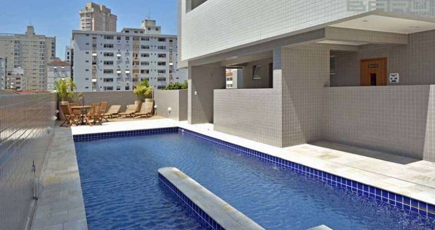 GONZAGA - LOCAÇÃO - NOVO- 2 SUITES - SEMI MOBILIADO - 2 VAGAS - com serviçosom sde