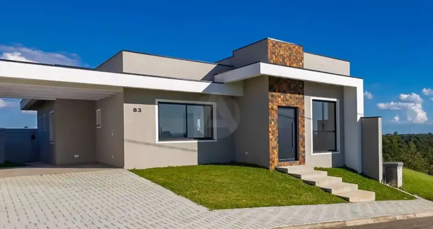 Linda residência 3 dormitórios em condomínio fechado campo largo