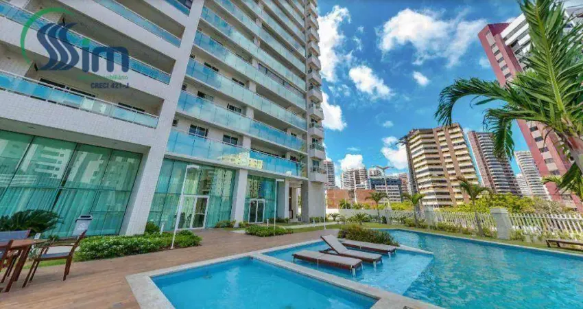 Apartamento todo projetado e lazer completo, com 3 dormitórios à venda, 96 m² por R$ 949.000 - Cocó - Fortaleza/CE