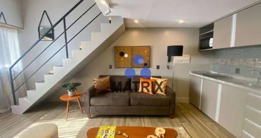 Loft com 1 dormitório para alugar, 57 m² por R$ 4.132,00/mês - Alto da Glória - Curitiba/PR