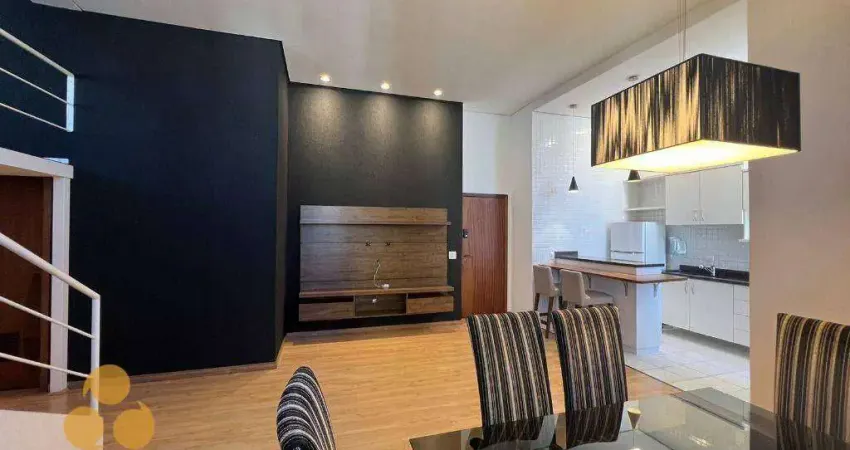 Excelente Loft Duplex Mobiliado com 2 dormitórios, 117 m² - venda por R$ 950.000 ou aluguel por R$ 4.200/mês - Bigorrilho - Curitiba/PR