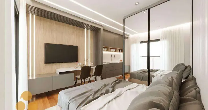 Apartamento Garden com 1 dormitório à venda, 38 m² por R$ 288.000,00 - Cabral - Curitiba/PR