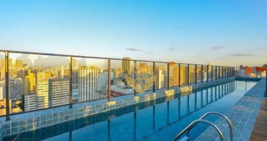 Maravilhoso studio para alugar, 35 m² por R$ 2.600/mês - Centro - Curitiba/PR