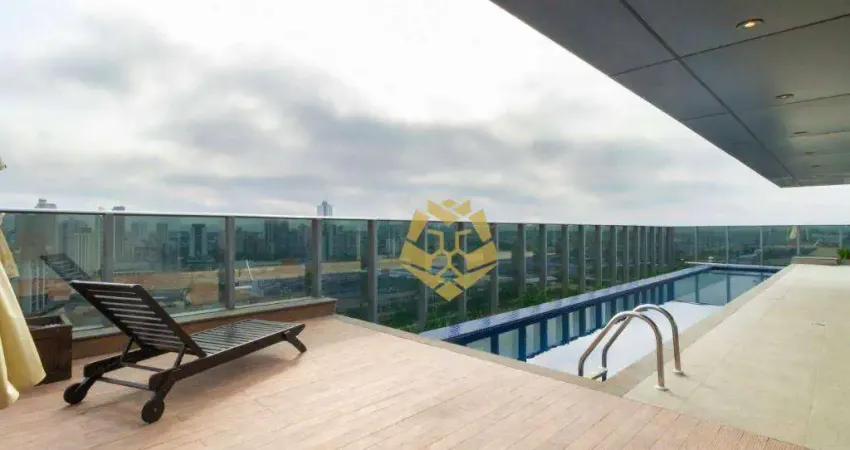 Apartamento com 1 dormitório para alugar, 30 m² por r$ 2.200/mês - centro - curitiba/pr