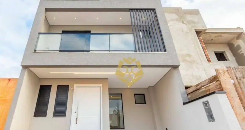 Sobrado de Alto Padrão no Condomínio Reserva Boulevard com 3 dormitórios à venda, 129 m² por R$ 700.000 - Campo de Santana - Curitiba/PR!