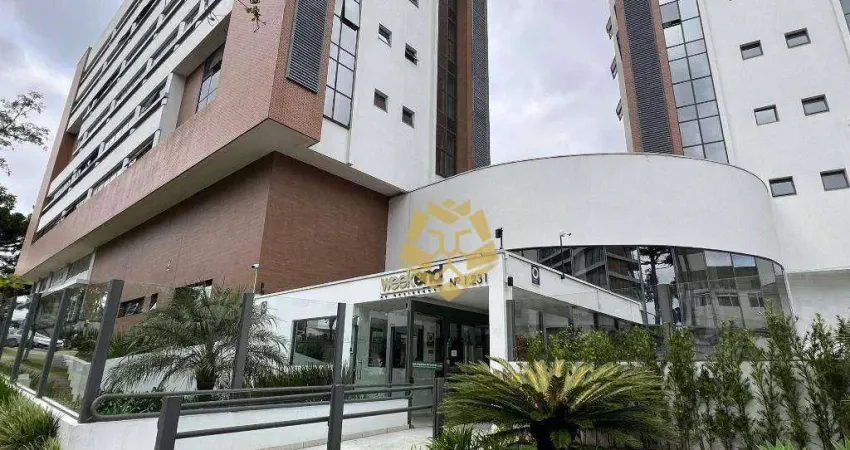 Apartamento com 1 dormitório para alugar, 40 m² por r$ 3.000/mês - juvevê - curitiba/pr