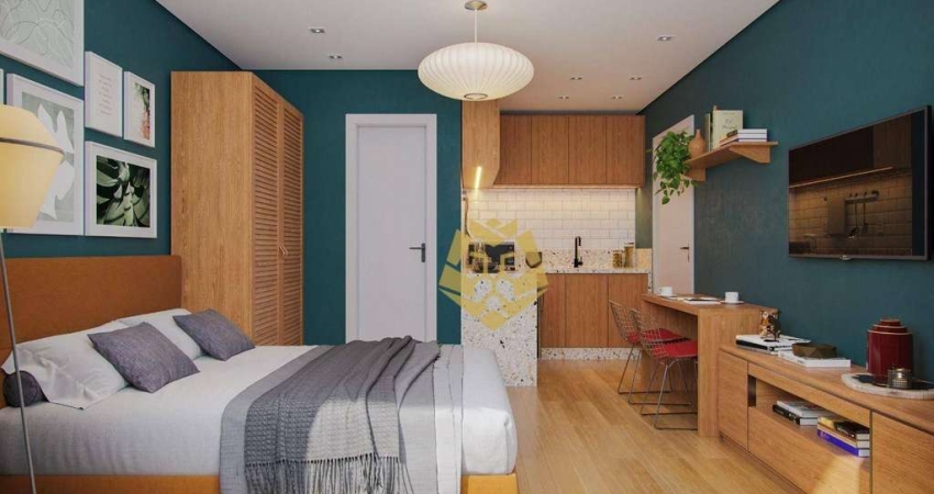 Studio com 1 dormitório à venda, 24 m² por R$ 278.985,00 - Alto da Rua XV - Curitiba/PR