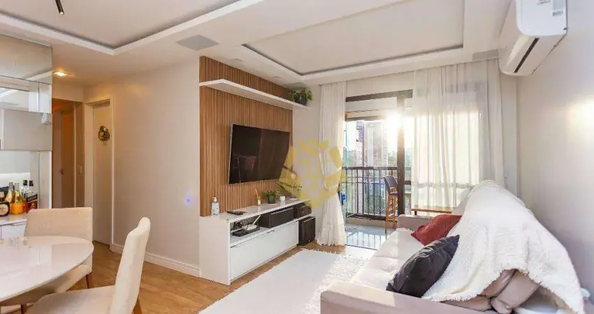 Apartamento Totalmente Mobiliado com 3 dormitórios para alugar, 90 m² por R$ 9.700/mês - Cabral - Curitiba/PR