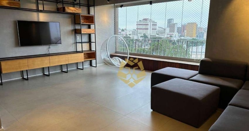 Apartamento Semi - Mobiliado com 4 dormitórios para alugar, 177 m² por R$ 7.900/mês - Centro Cívico - Curitiba/PR!