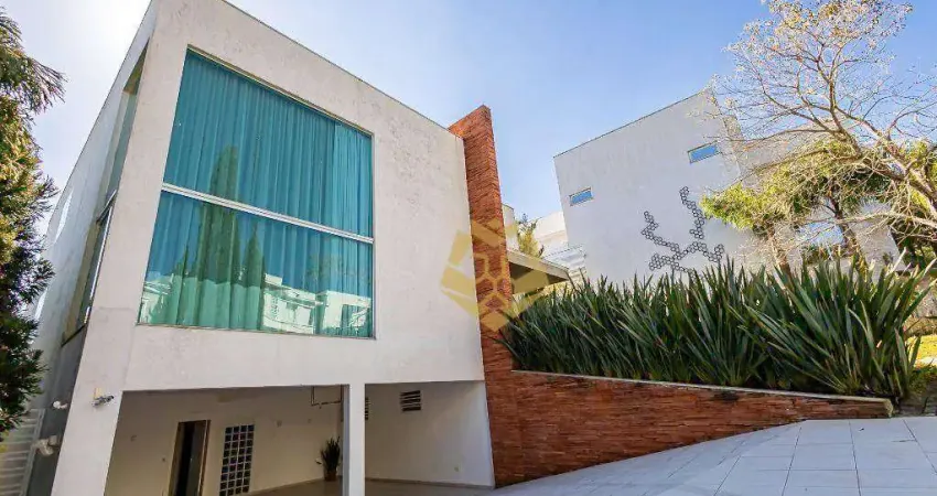 Exclusividade, conforto e sofisticação em cada detalhe! casa com 5 dormitórios à venda, 476 m² por r$ 4.200.000 - campo comprido - curitiba/pr