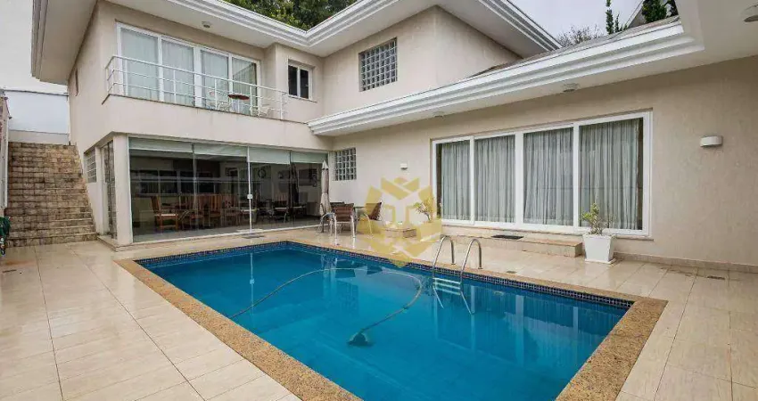 Casa com 4 dormitórios, 431 m² - venda por r$ 3.300.000 ou aluguel por r$ 14.990/mês - taboão - curitiba/pr