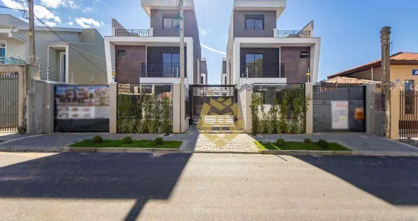 Sobrado com 4 dormitórios à venda, 122 m² por r$ 790.000,00 - uberaba - curitiba/pr