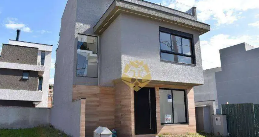 Sobrado triplex com 3 dormitórios para alugar, 171 m² por r$ 9,500/mês - santa candida - curitiba/pr