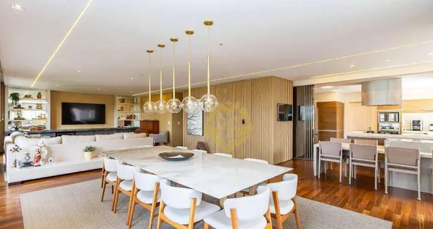 Apartamento com 4 dormitórios, 340 m² - venda por r$ 6.000.000 ou aluguel por r$ 30.000/mês - mossunguê - curitiba/pr