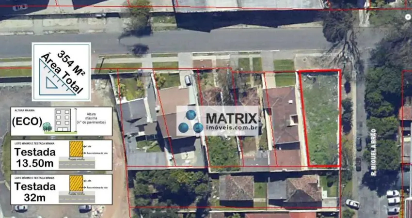 Terreno à venda, 382 m² por R$ 1.000.000,00 - Portão - Curitiba/PR