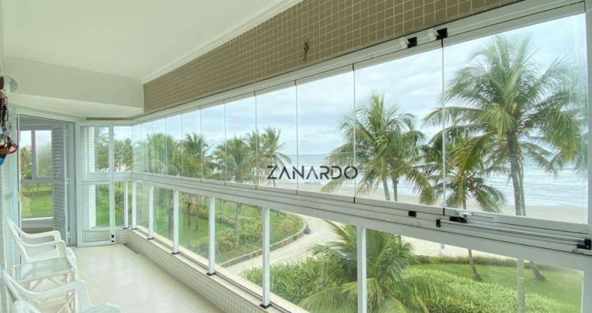 Apartamento Pé na Areia Vista Mar 4 dormitórios à venda, 147 m² por R$ 6.800.000 - Riviera de São Lourenço - Bertioga/SP