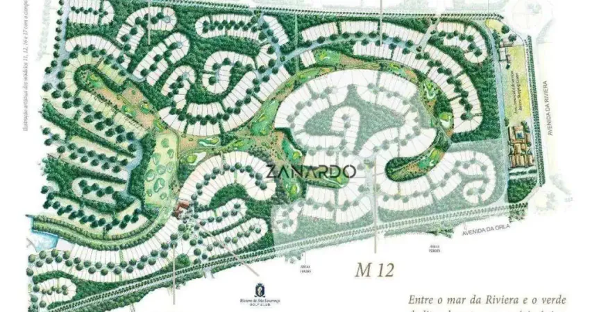 Terreno à venda no módulo 12, 1755 m² por R$ 0 - Riviera de São Lourenço - Bertioga/SP