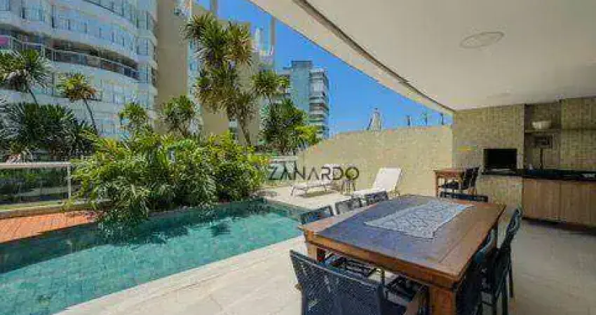 Apartamento térreo vista mar e pé na grama para locação em Riviera de São Lourenço