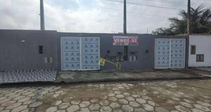 Casa com 2 dormitórios à venda, 57 m² por r$ 290.000,00 - balneário gaivota - itanhaém/sp