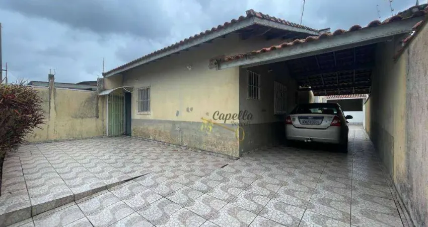 Casa com 3 dormitórios à venda, 143 m² por r$ 360.000 - balneário gaivota - itanhaém/sp