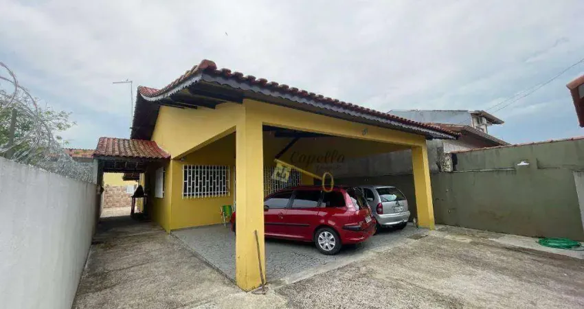 Casa com 2 dormitórios à venda, 126 m² por r$ 300.000 - balneário gaivota - itanhaém/sp