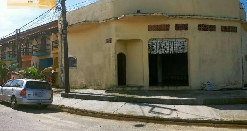 Salão - venda por r$ 200.000,00 ou aluguel por r$ 1.200,00/mês - jardim jamaica - itanhaém/sp